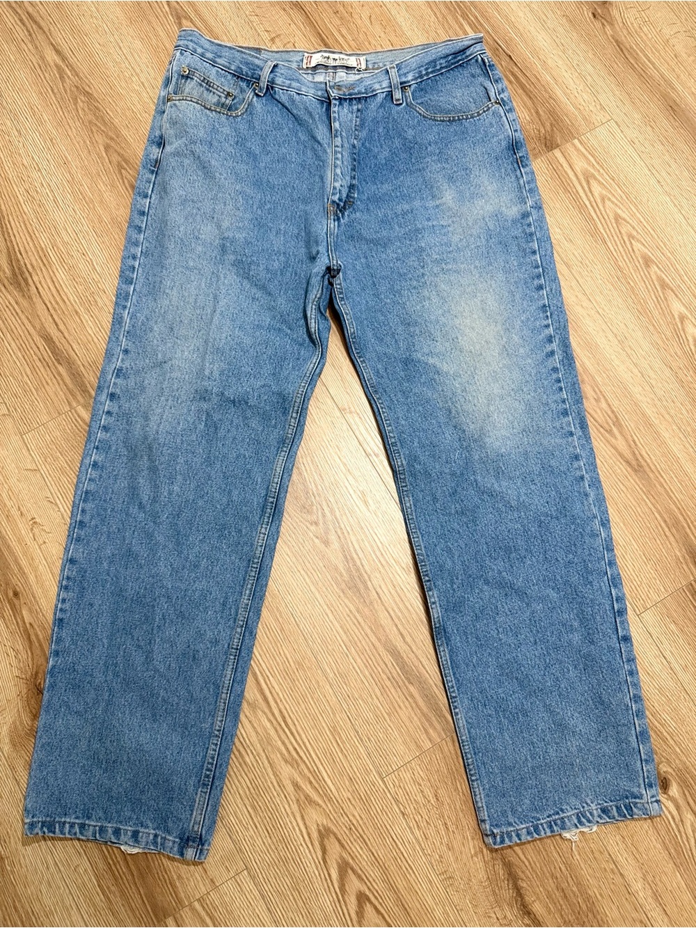 Vintage Levis 550 Relaxed Fit Jeans Light Wash Baggy Mens W40 L32 Cotton